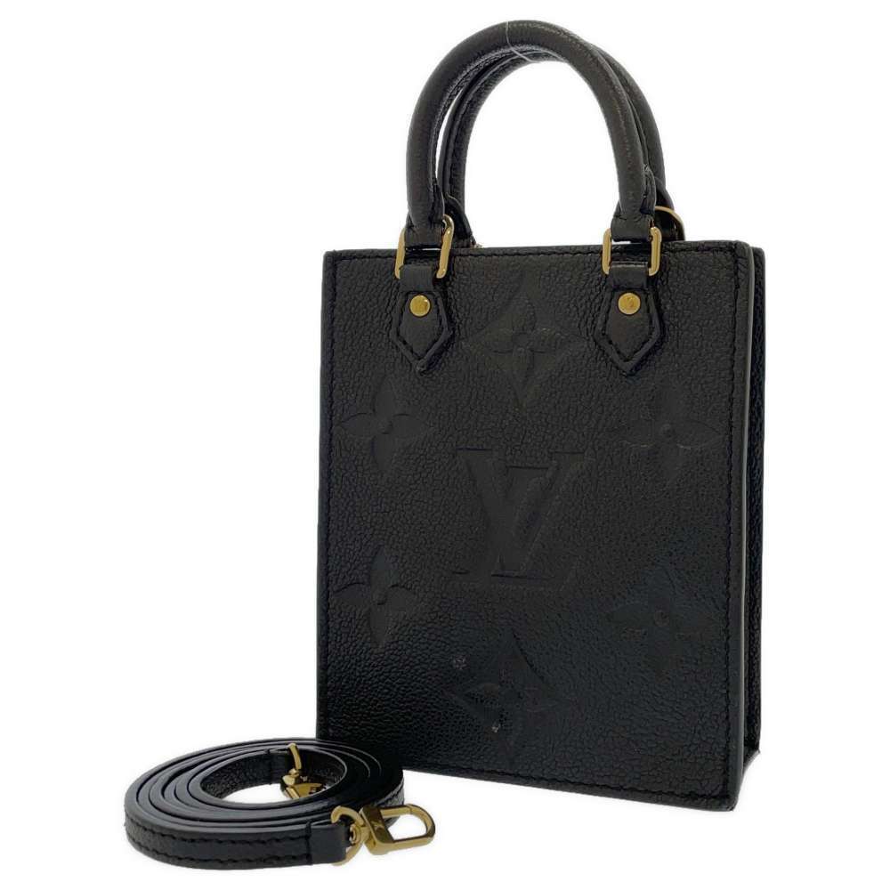 Louis Vuitton handbag Monogram Empreinte Sac Plat shoulder bag black - Picture 1 of 12